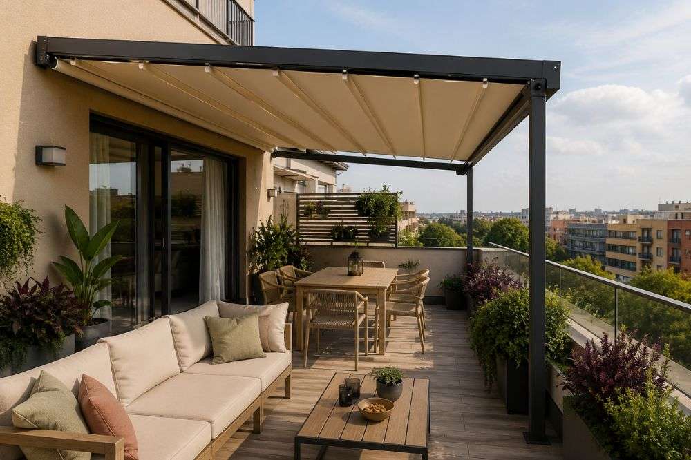 permiso para poner pergola en terraza